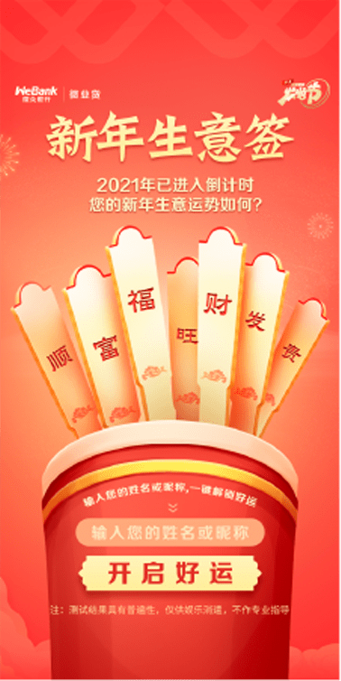 腾讯微业贷新年签系列海报