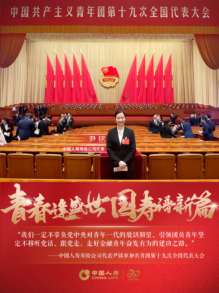 中国人寿共青团表彰海报