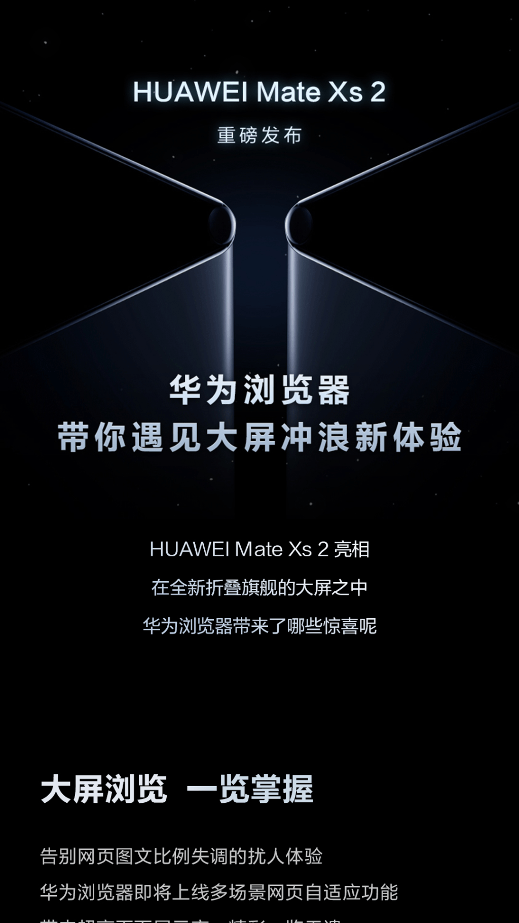 华为HUAWEI Mate Xs2浏览器长图
