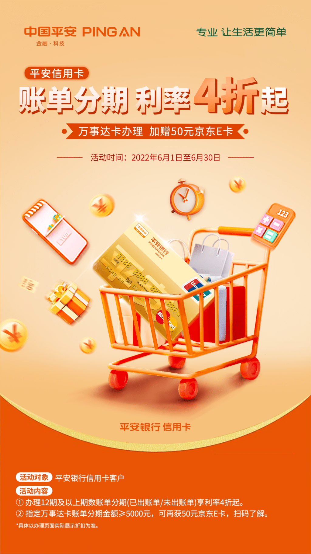 平安信用卡海报